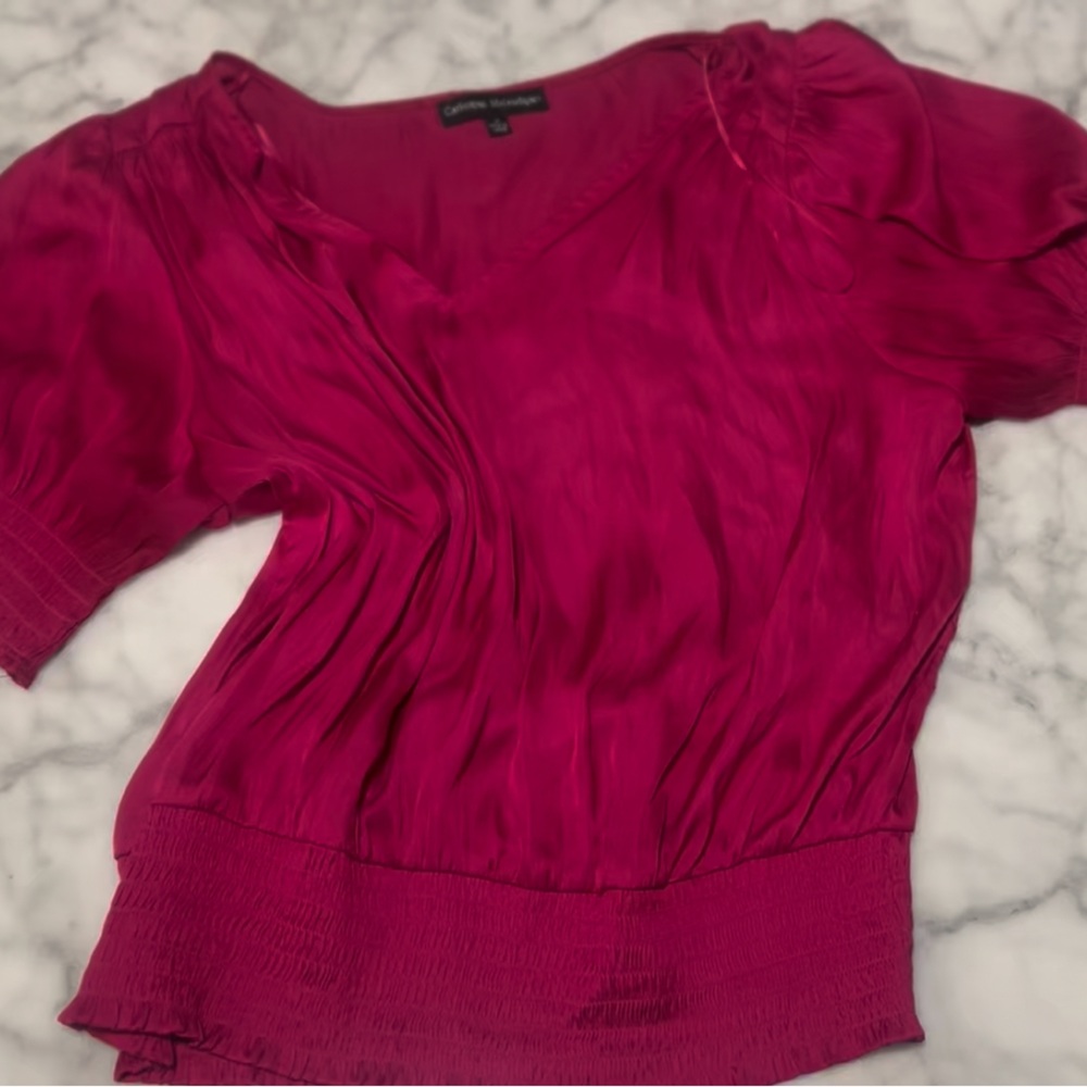 Catherine Malandrino Fuchsia Blouse